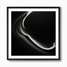 Abstract Black And White Art Print