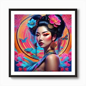 Geisha 169 Art Print