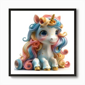 Unicorn Figurine 78 Art Print