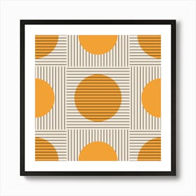 Abstract Geometric Pattern.Printed wall painting, high-level art. Art Print