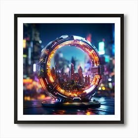 Futuristic City Art Print