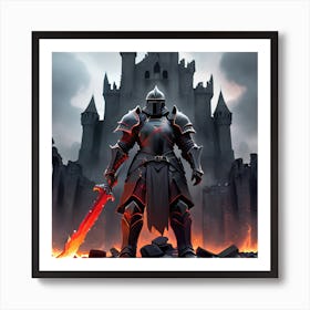 Knight In Armor Art Print