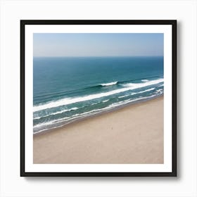 Aerial View Of The Beach 14 Art Print