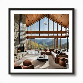 Mountain Living Room Art Print