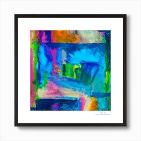 Contemporary art, modern art, mixing colors together, hope, renewal, strength, activity, vitality. American style.69 Art Print