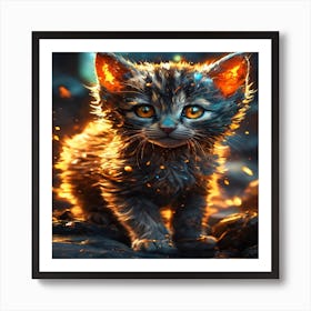 Cute Kitten Art Print