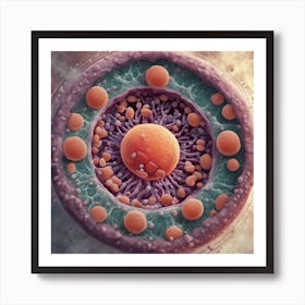 358849 A High Resolution Image Of An Animal Cell With All Xl 1024 V1 0 Art Print