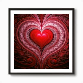 Firefly Heart Swirl Background 92975 Art Print