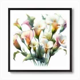 Calla lilies 2 Art Print