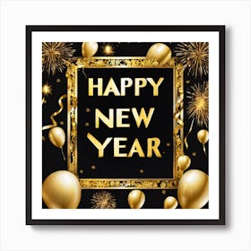 Happy New Year 17 Art Print