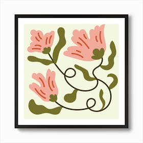 Pink Flowers 2 Art Print