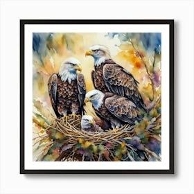 Bald Eagles Art Print