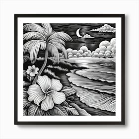 Hawaiian Beach Art Print