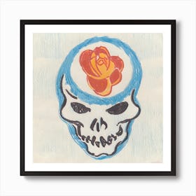 Grateful Dead Skull Art Print