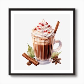 Hot Chocolate Illustration Art Print