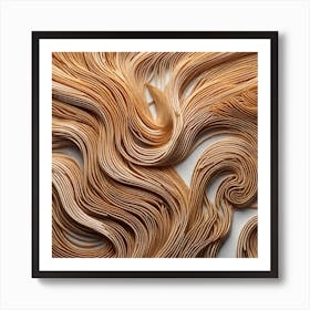 Wavy Noodles Art Print