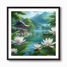 Water Lilies 7 Art Print