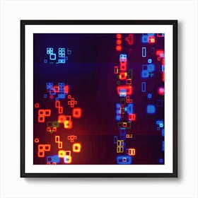 Abstract Squares Art Print