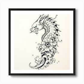 Dragon Tattoo Design Art Print