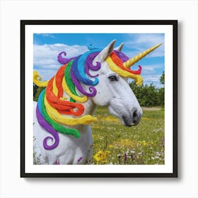 Rainbow Unicorn Art Print