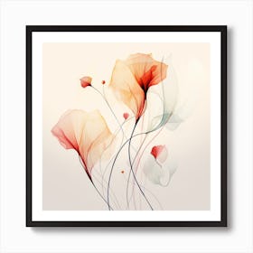 Abstract Floral Painting 2 Art Print