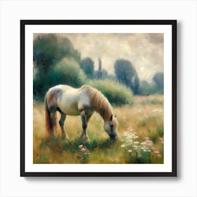 Horse In The Meadow 12 Art Print