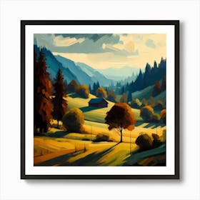 Landscape Painting 98 Art Print