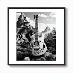 Yin and Yang in Guitar Harmony 25 Art Print