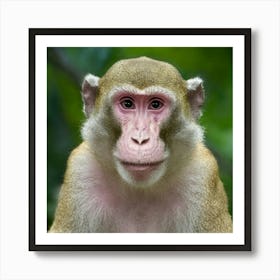 Monkey In The Forest Art Print