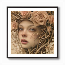 Crown Of Roses Art Print