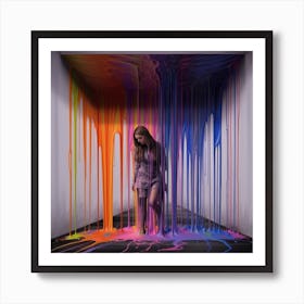Armadiler Painting On The Wall Od Pace Dripping Picture Hyper R 23617b68 5ce7 4480 94c9 6027ec666f67 Art Print