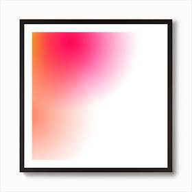 Abstract Pink And Yellow Abstract Background Art Print