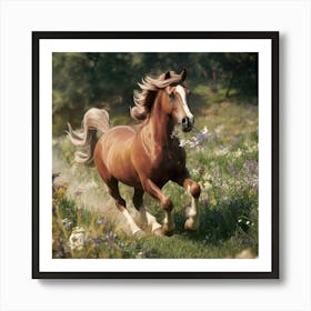 Horse In The Meadow Art Print