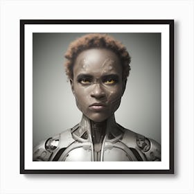 Cyborg Woman Art Print