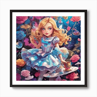 Alice In Wonderland Dreamland Art Print by Print Cult - Fy
