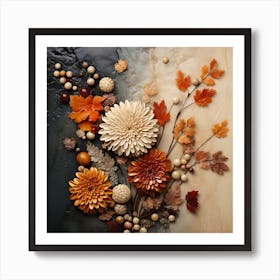 Autumn Flowers 5 Art Print