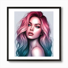 Portrait Of A Woman 3 Art Print