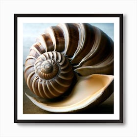 Shell On Sand Art Print