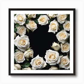 White Roses 11 Art Print