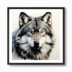 Grey wolf 8 Art Print