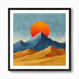 Abstract of Beautiful Sunset behind Mountains - city wall art, colorful wall art, home decor, minimal art, modern wall art, wall art, wall decoration, wall print colourful wall art, decor wall art, digital art, digital art download, interior wall art, downloadable art, eclectic wall, fantasy wall art, home decoration, home decor wall, printable art, printable wall art, wall art prints, artistic expression, contemporary, modern art print Art Print