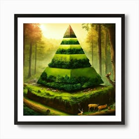 Pyramid Of The Forest Art Print