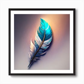 Feather Painting 2 Art Print