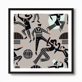 Random Dancers Art Print