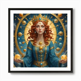 The Celestial Queen’s Grace Art Print