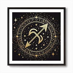 A Zodiac symbol, Sagittarius Art Print