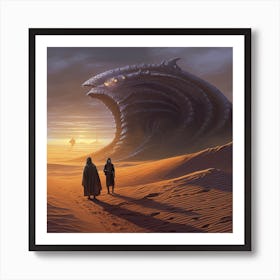 Dune Sand Desert Building 6 Art Print