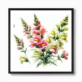 Flower of Snap-dragon 3 Art Print