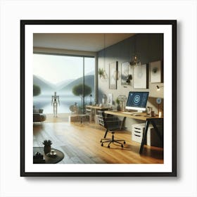 Modern Office 1 Art Print