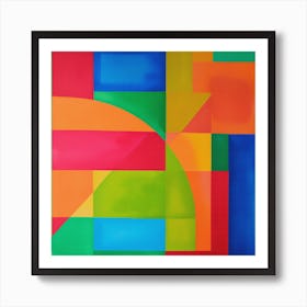 Vibrant Watercolor Abstract Contemporary Painting, Modern Art, Retro Inspiration, New Decor, Art Print